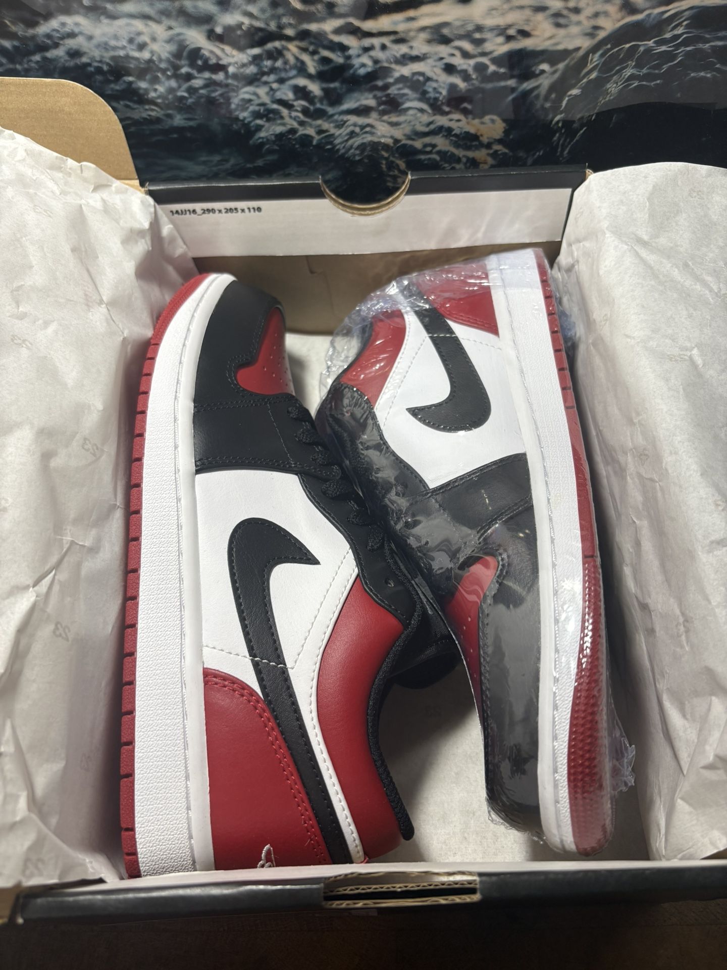 Air Jordan 1 Low Bred Toe 2021