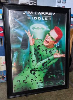 Batman Forever Jim Carrey Riddler Framed Movie Poster