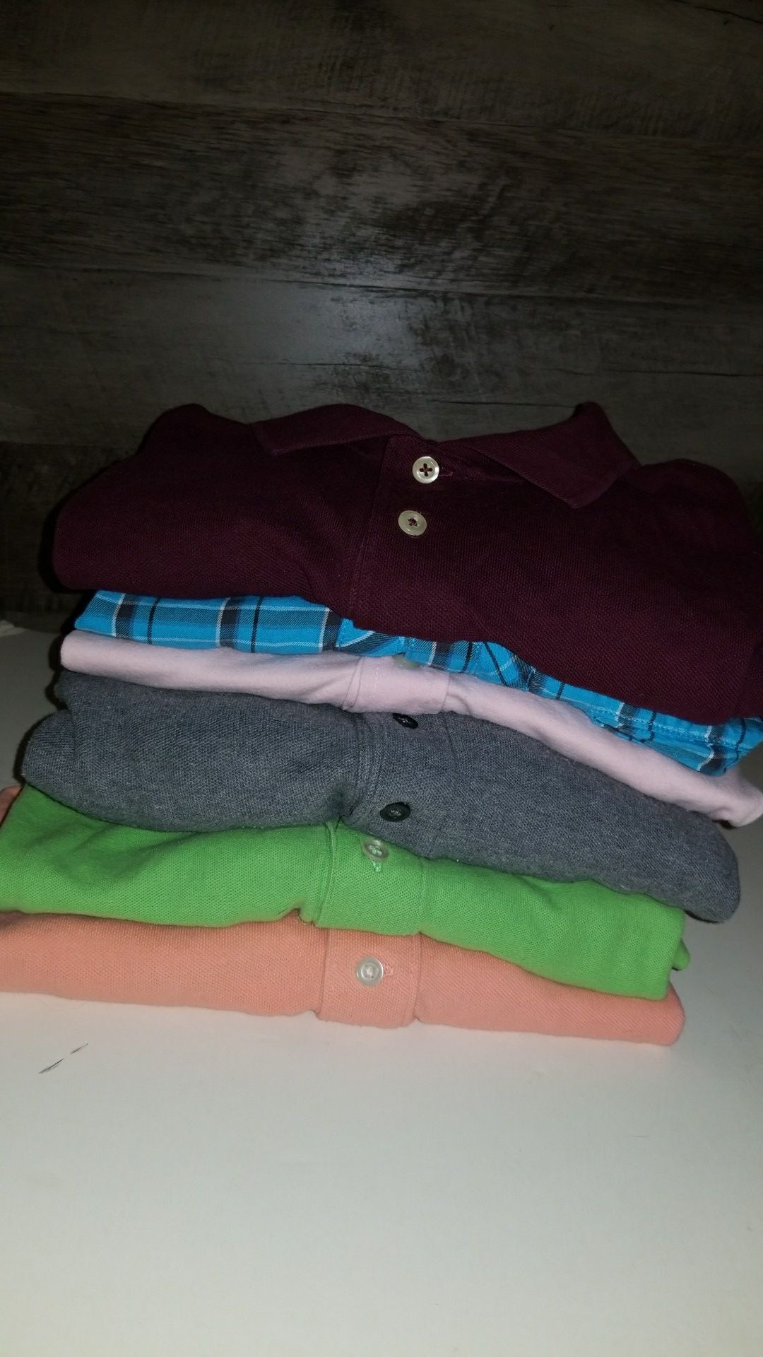 Lot of 10 mens XL shirts izod,tommy,structure,nike,club room,oldnavy