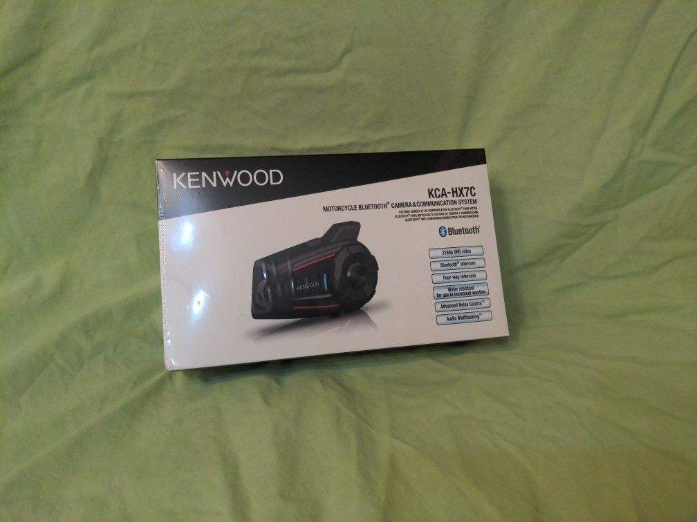 Kenwood Bluetooth Motorcycle Headset And 4k Camera