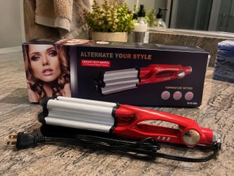 NEW Deep Barrel Hair Waver / Curling Iron – 3 Heat Settings