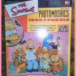 The Simpsons Photomosaics 1000 Piece Puzzle