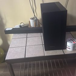 Samsung Sound Bar And Bass Speaker 