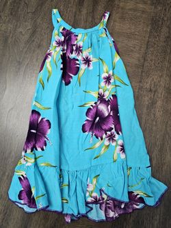 Girls Hawaiian Luau Dress Sz4