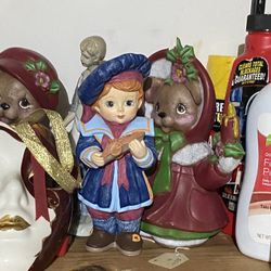 Antique dolls and angel for decoration