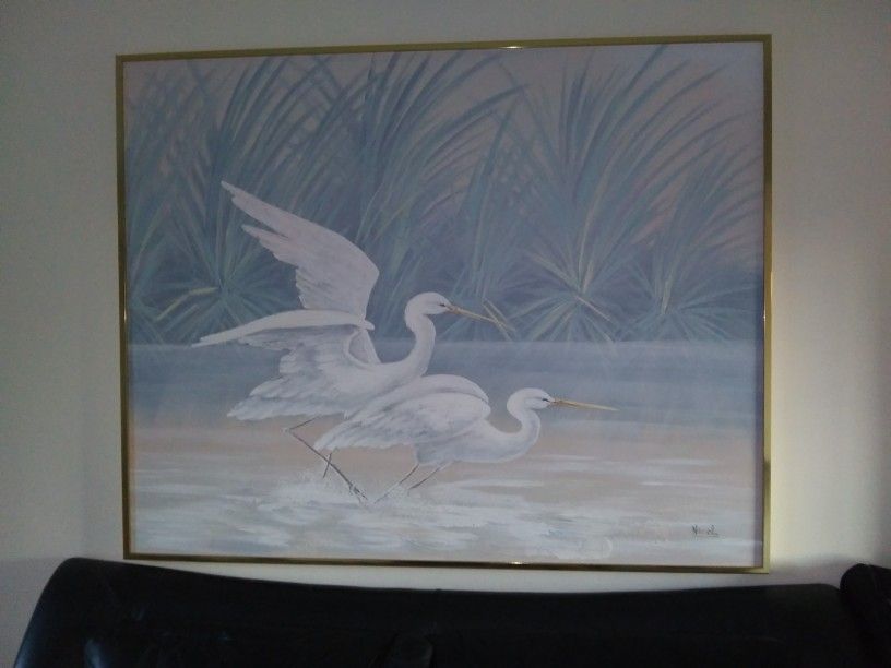 Acrylic framed painting