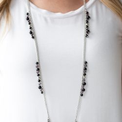 Miami Mojito Black Necklace and Earring Set
