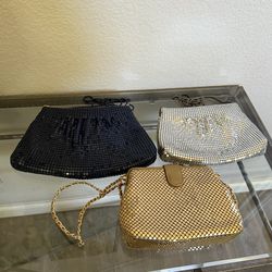 Vintage metal mesh Evening Bags - Navy Blue, Silver & Gold Price is firm, price is for all Cash only