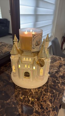 Disney princess castle candle holder