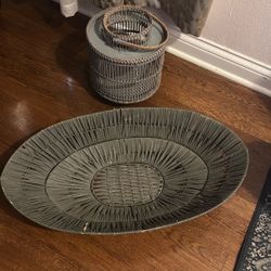 Grey Wicker 2pc