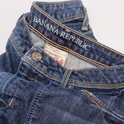 Banana Republic Raw Denim Cactus Skirt 