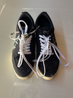 Off-White Low-Top Canvas Sneakers