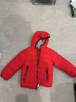 Kids Winter Jacket - 4T, Red/White