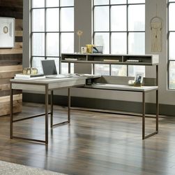 Mystic Oak Finish L-Shaped Desk BRAND NEW | REPUTABLE SELLER