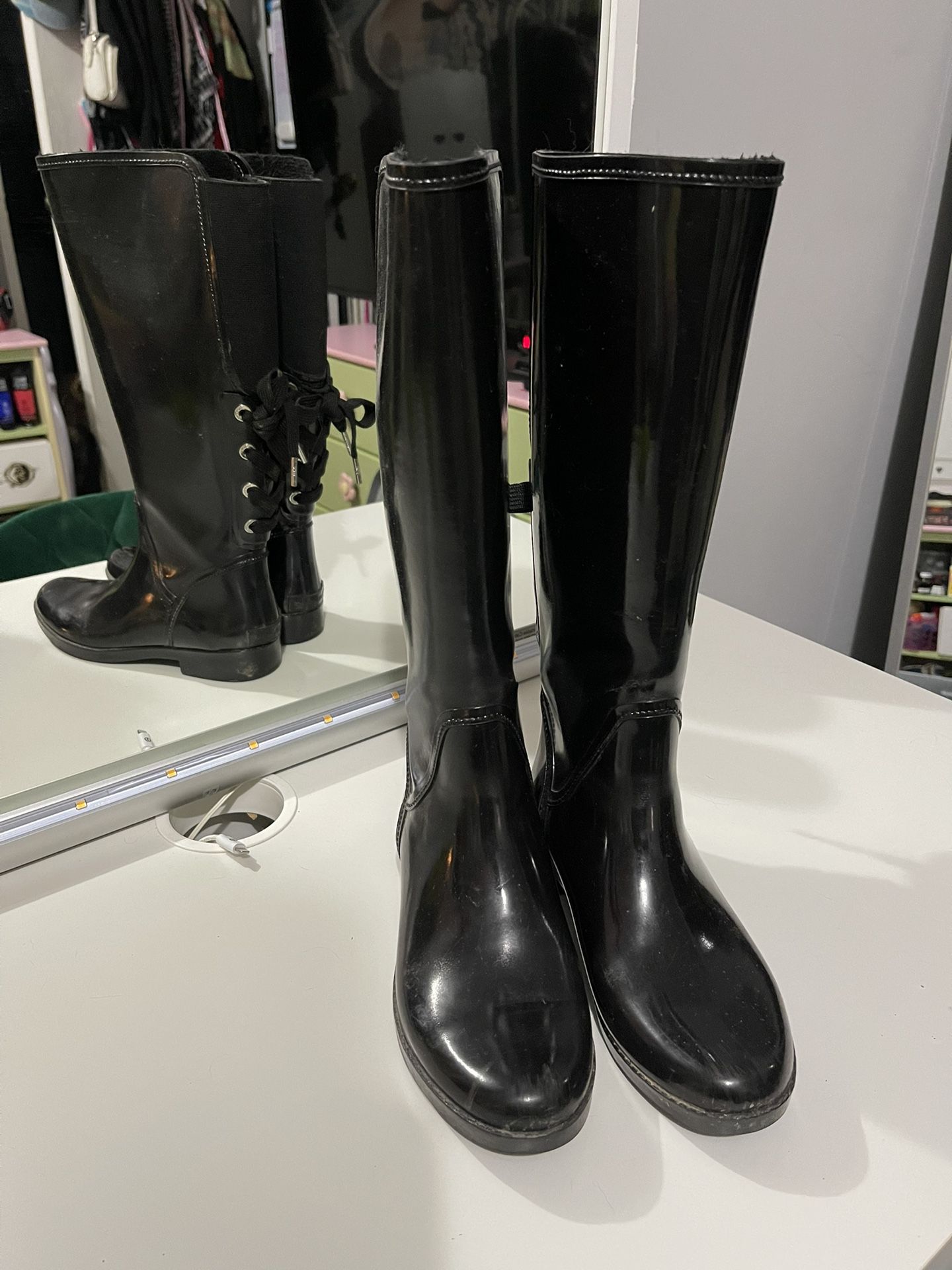 Women’s Michael Kors Black Rain Boots