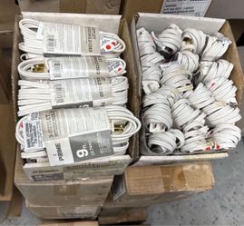 9ft Extension Cord Cable white