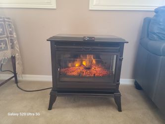 Electric Fireplace Stove Portable Space Heater with remote