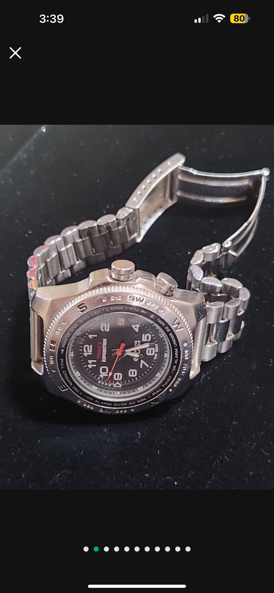 Rare Vintage Timex Expedition Alarm Watch