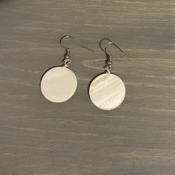 Medium Shell Coin Earrings