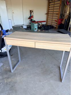 wooden desk