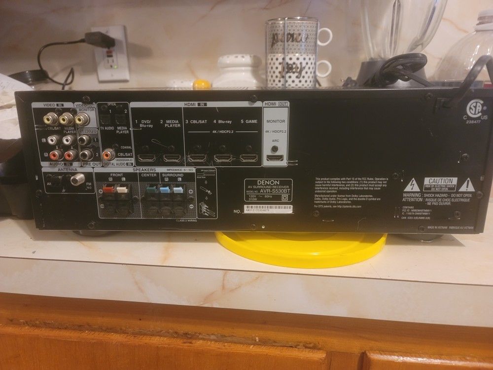 Denon AVR-S540BT 4K Ultra HD
