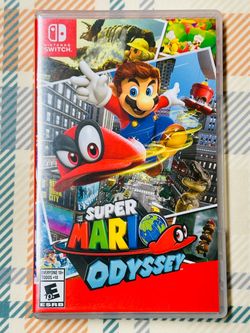 Nintendo Super Mario Odyssey Switch Cartridge w/ Case Tested/Works L219