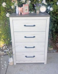 Dresser Four Drawers 34" W X 15 1/2" D X 47" T