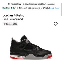 Jordan Bred 4 Reimagined