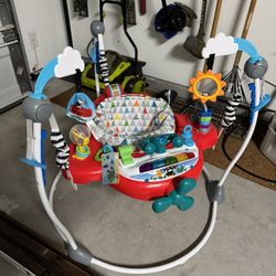 Gently Used Baby Einstein Ocean Explorers Airplane Adventure 2-in-1 Activity Jumper