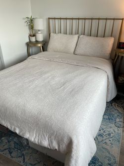Bed Frame & IKEA Box Spring Mattress