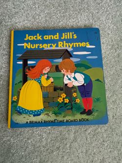 Vintage 1982 Jack & Jill Nursery Rhymes Brimax Board Book