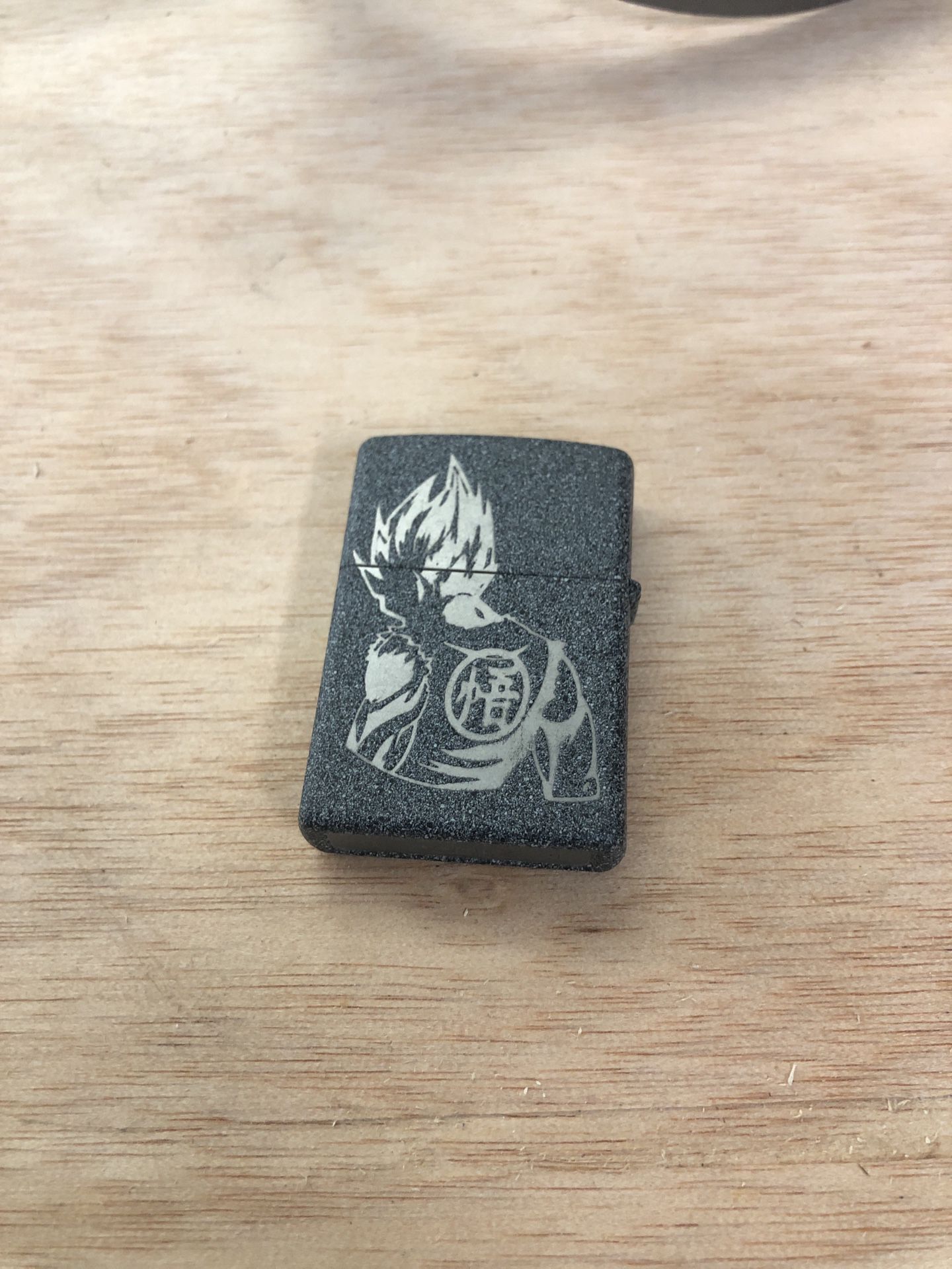 Zippo lighter etched dragon ball theme used only a few times