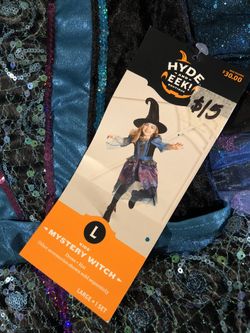 NEW Mystery Witch Halloween Costume size large (kids)