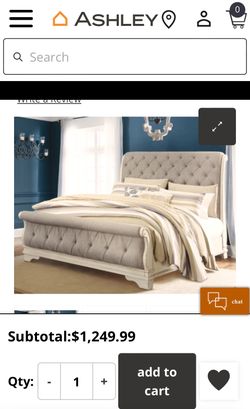 King Sleigh Bed frame