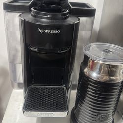 Nespresso machine and Frother