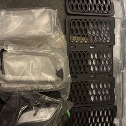 Front grill Inserts + Headlights For grand Cherokee