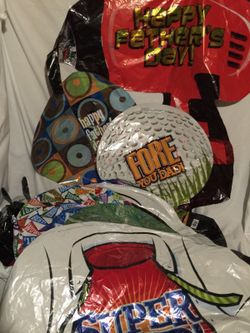 Assorted happy Father's Day Helium balloons over 50 count