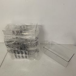 Brand New! mDesign Plastic Storage Container Bin Box, 6 Pack