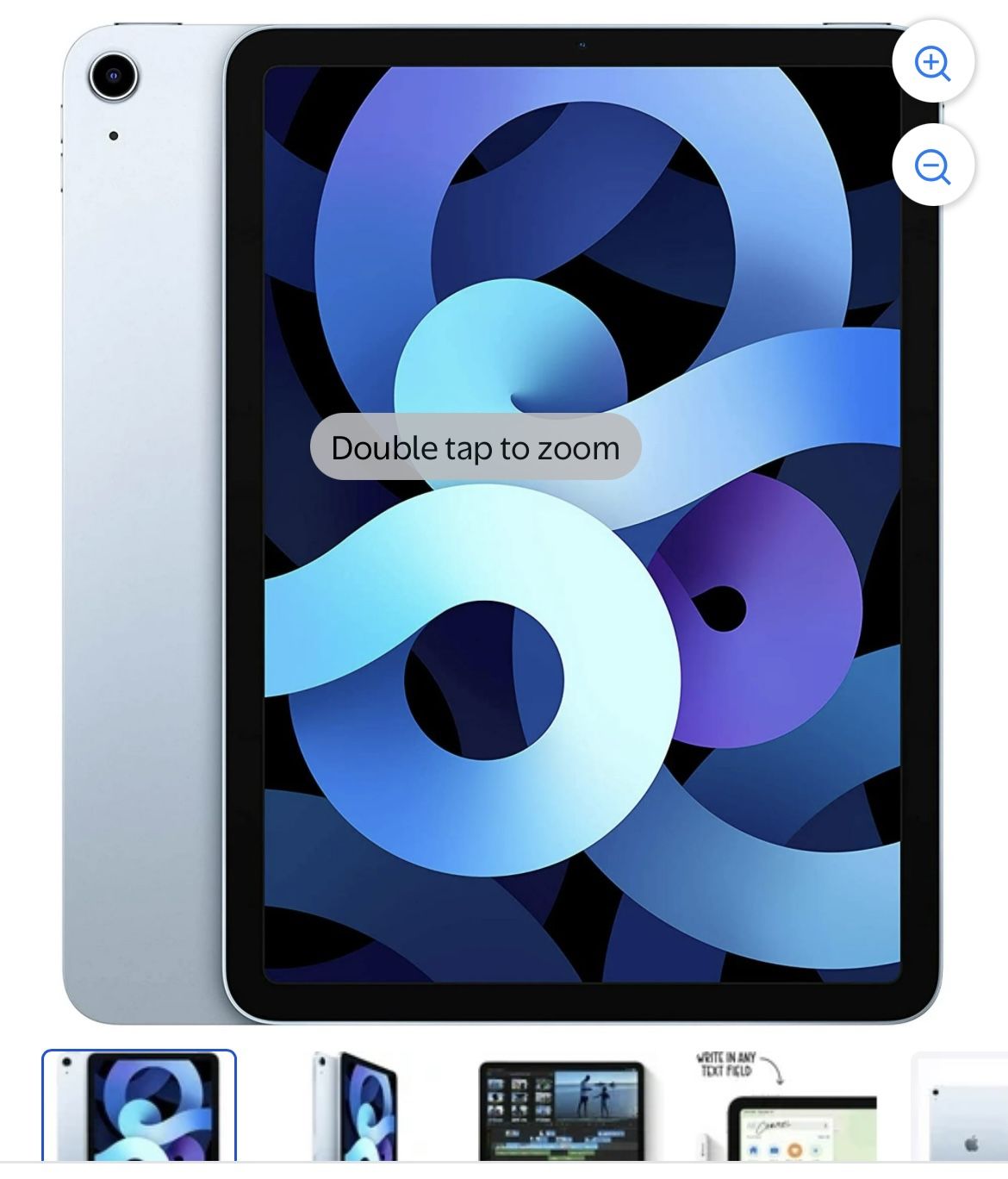 Open box apple ipad air 10.9 inch sky blue 64GB(WILLING TO NEGOTIATE)