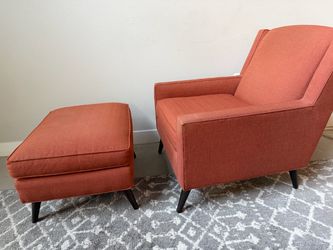 Chair and Ottoman Set