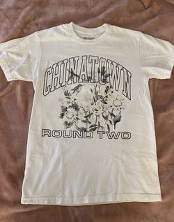 ChinaTown Market c Round Two UV Floral Tee Sz Small