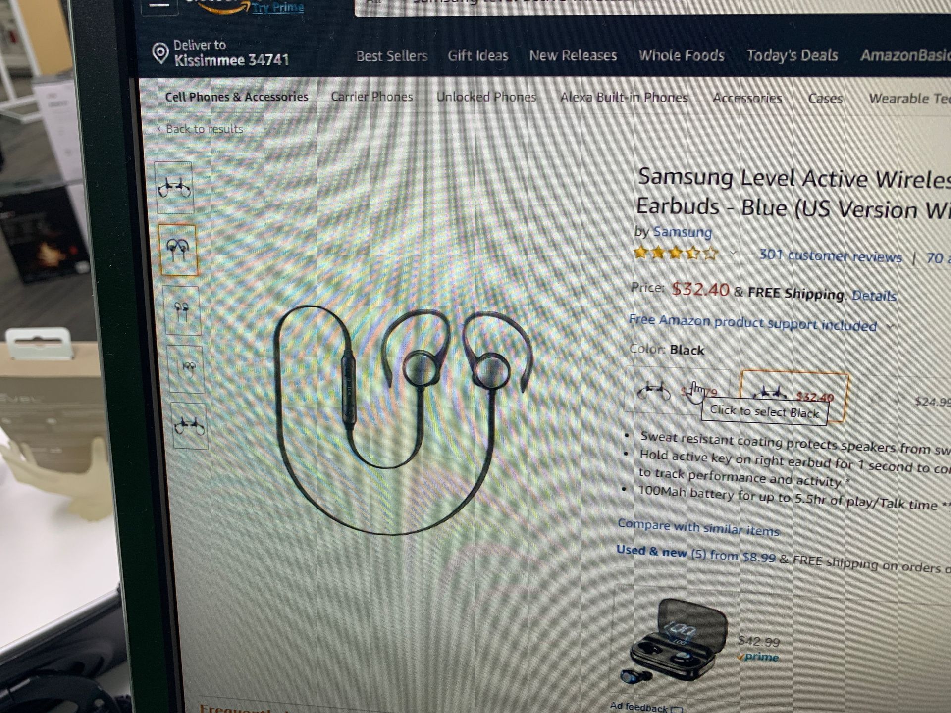 Samsung level active wireless headphones