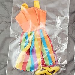 Dress, shoes & accessory for 11 1/2 inch - Barbie - New in Package