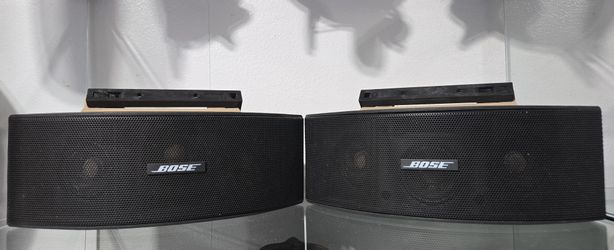Bose 151 SE Speaker Pair Black Outdoor Environmental Speakers w/ Brackets TESTED