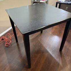 Table Black With 2 Chairs 