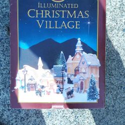 Vintage 13 Piece Christmas Village 