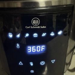 1829 CARL SCHMIDT SOHN 6Qt Pressure Cooker & Air Fryer Combo - All-in-One Multi-Cooker with Pressure & Air Fryer Lid, Steamer Cooker, 1500W Pressure, 