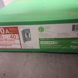 Square-D Homeline 200A Load Center W/ Main Breaker