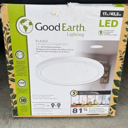 17 In Led Flat Panel Flush Mount Light New