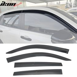 Fits 2023-2026 Honda HR-V Window Visors Smoke Acrylic Side Door Rain Shade 4PCS Set
